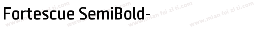 Fortescue SemiBold字体转换